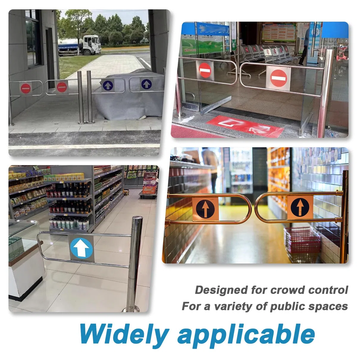 Uniwersalna bramka bezpieczeństwa do magazynu, trwałe urządzenie zamykające, dostępne rozmiary, do supermarketów, sklepów detalicznych i magazynów - do kontroli dostępu dla pieszych 160 * 100 cm