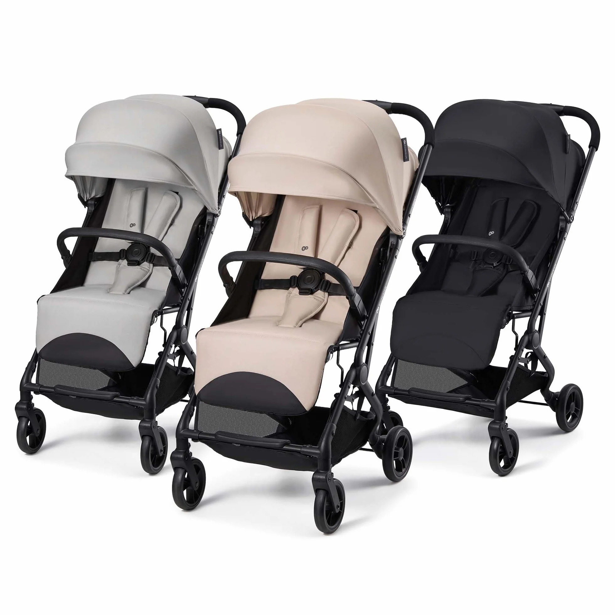 Kinderkraft INDY 3, lekki wózek spacerowy od urodzenia do 15 kg, tylko 7,3 kg, mechanizm składania jedną ręką CLICK & FOLD, kompaktowy, regulowane oparcie, 5-punktowy pasek, osłona z okienkiem, koła