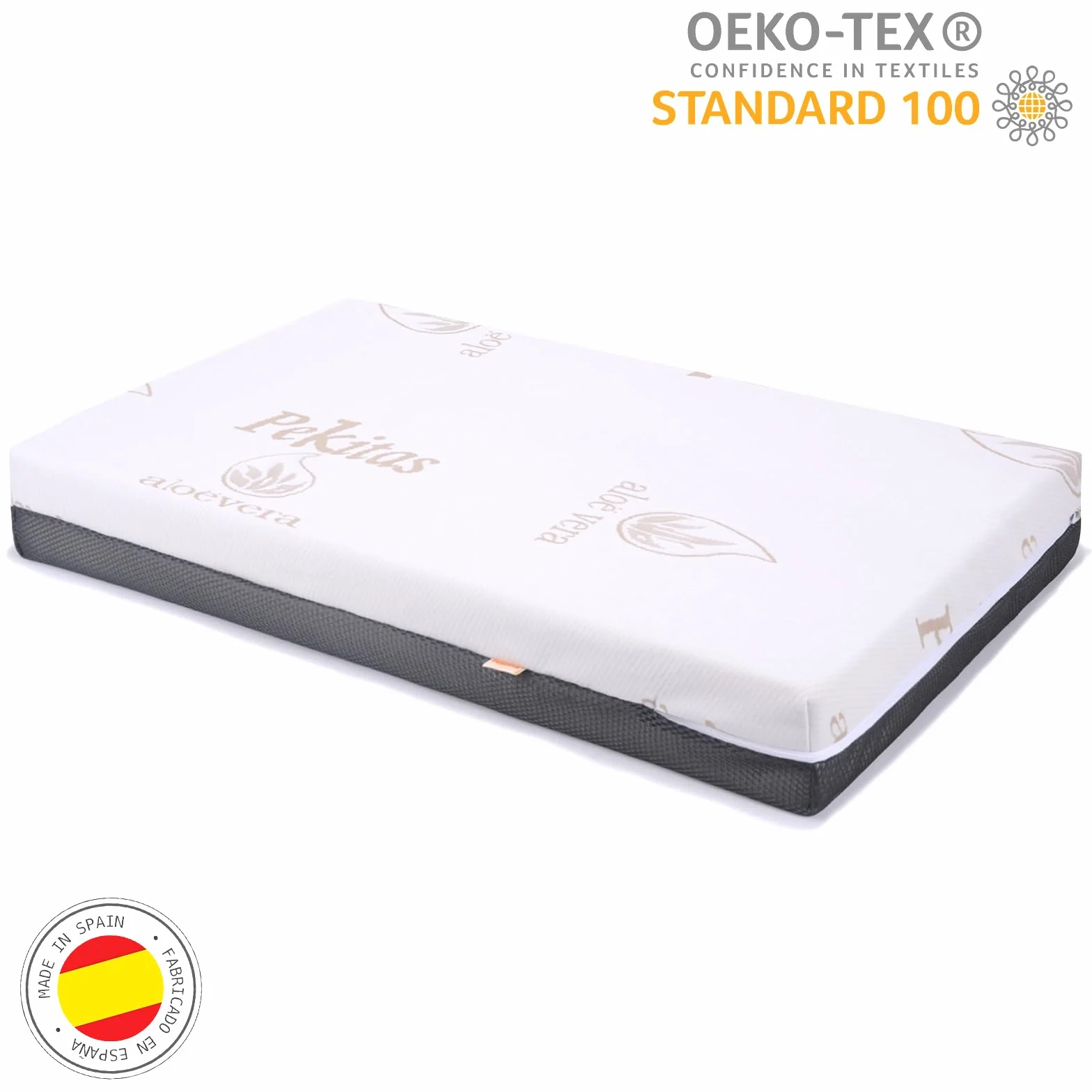 PEKITAS Materac Mini Łóżeczko 50 x 90 cm Grubość 10 cm Hybrydowy Dwustronny Dwustronny Pokrowiec Zdejmowany Pokrowiec Zmywalny Twardość Oddychający Anti-Dławienie Łóżeczko dziecięce