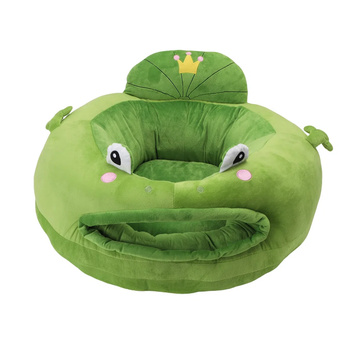 Luocute Sofa do Siedzenia dla Niemowląt, Miękki Pluszowy Fotel Podtrzymujący dla Niemowląt, z Ergonomicznym Zderzakiem 360 Stopni, 17,7 X 23,6 Cala (Styl 2)