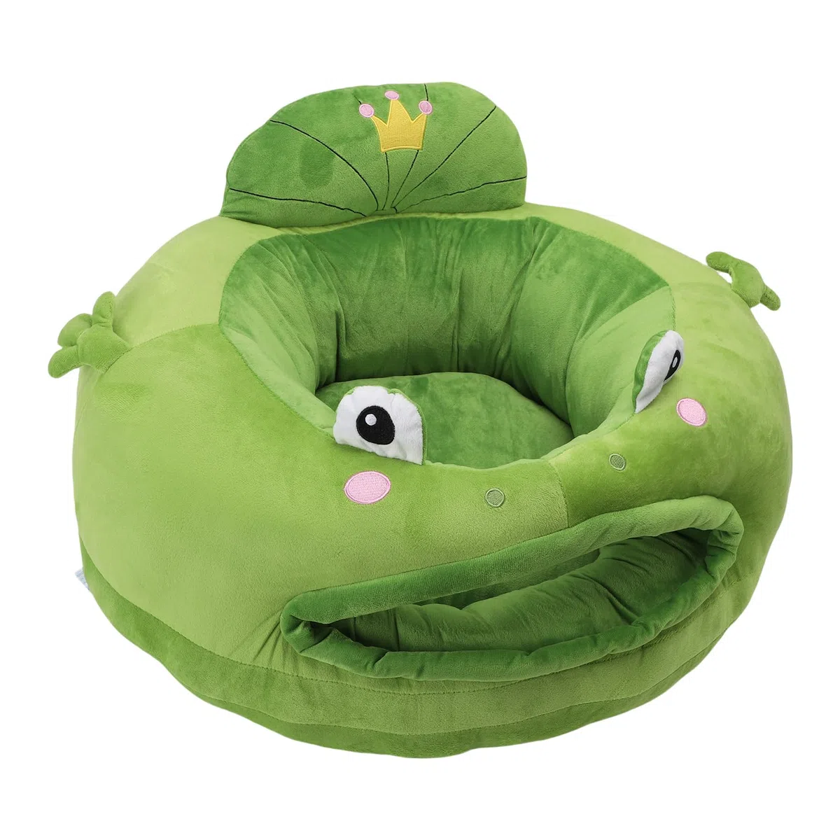 Luocute Sofa do Siedzenia dla Niemowląt, Miękki Pluszowy Fotel Podtrzymujący dla Niemowląt, z Ergonomicznym Zderzakiem 360 Stopni, 17,7 X 23,6 Cala (Styl 2)